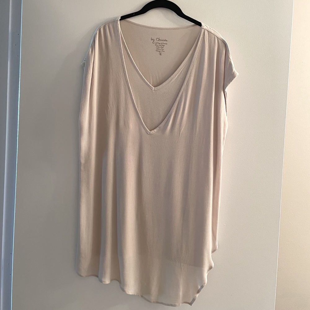 Long, comfortable Chico’s tunic.